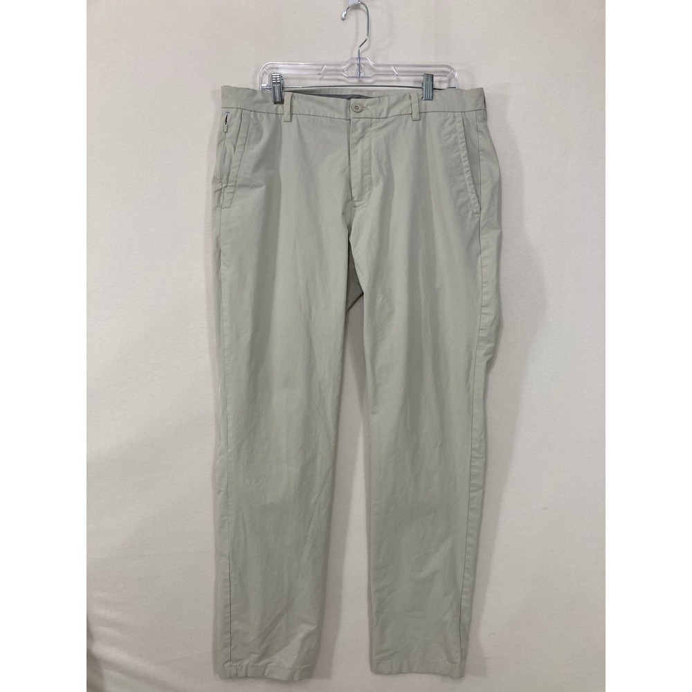 Vineyard Vines On-The-Go Pants size 36x32 Khaki Tan Performance Stretch Golf